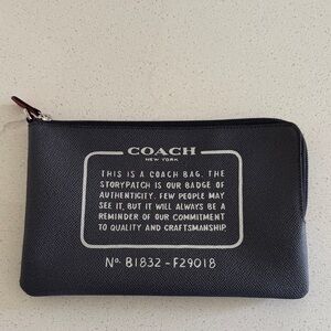 Coach blue and red creed storypatch bag.